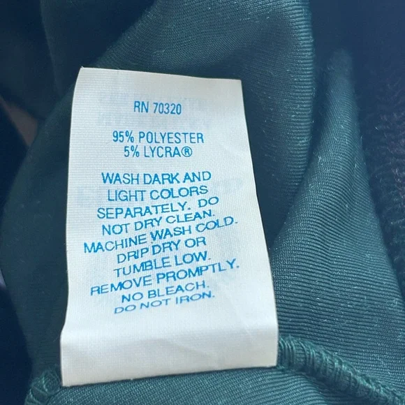 Vintage green velvet dance top - Picture 6 of 6